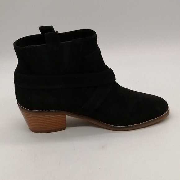 Cole Haan Womens Jensynn Block Heel Ankle Bootie Pull On Style Black Sz 5 NEW - Picture 2 of 10